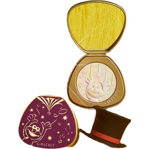 Girlcult Sesame Street Discharge Repair Highlight Powder Contour Compact Pearlescent Thin and Glittering Brightening