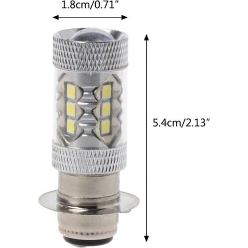 PX15D H6 80W 6500K 16 LED White Headlight Fog Light Driving Bulb Lamp For Motorcycle Bicycle Bike 40GF