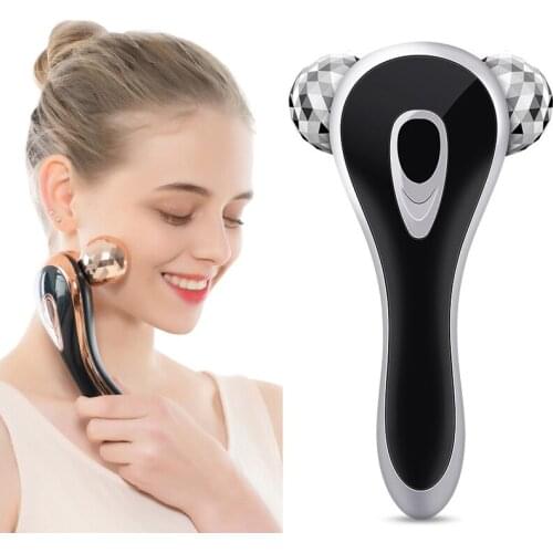 3D Roller Massager 360 Rotate Thin Face Lift Full Body Shape Massager Lifting Wrinkle Remover Y Shape Facial Massage Roller Tool