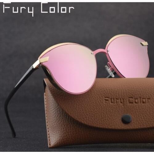 Luxury Women Sunglasses Fashion Round Ladies Vintage Retro Brand Designer Oversized Female cat Sun Glasses oculos sol gafas