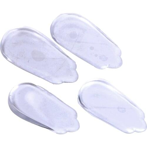 1pair High Heel Inserts Silicon Gel Heel Cushion Insoles Soles Relieve Foot Pain Protectors Spur Support Shoe Pad Massager Foot