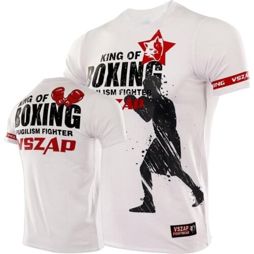 Mens Muay thai Sports Running T Shirt Mens Gym Fitness MMA Training Shirts Dry Fit Sportswear Soccer Jerseys Boxing bjj