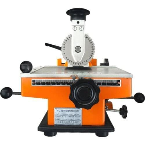 YL-360 Semi-automatic Marking Machine Aluminum Labeling Coding Machine Equipment Parameter Label Printer Machine 1PC