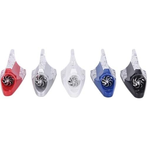 1pc Modern Durable Wind Light Shark Fin Light Safe LED Anti Collision Universal Car Warning Light
