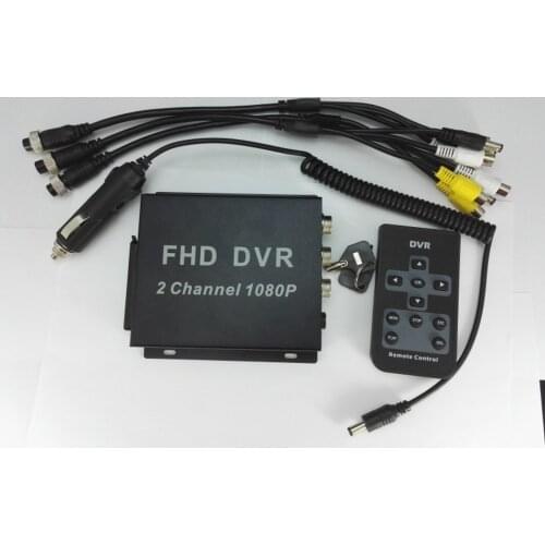 2-channel Mini Coaxial HD Driving Recorder Car Surveillance Video Recorder AHD 2-channel Taxi DVR