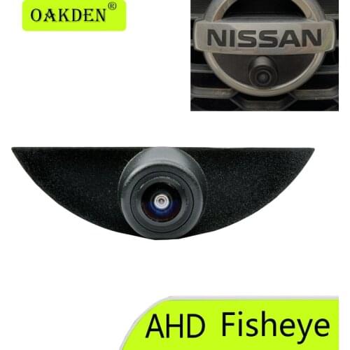 AHD Fisheye Special Car Front View Camera logo For Nissan Geniss Paladin Sylphy Sunny March Patrol GT-R Bluebird Terra Paladin