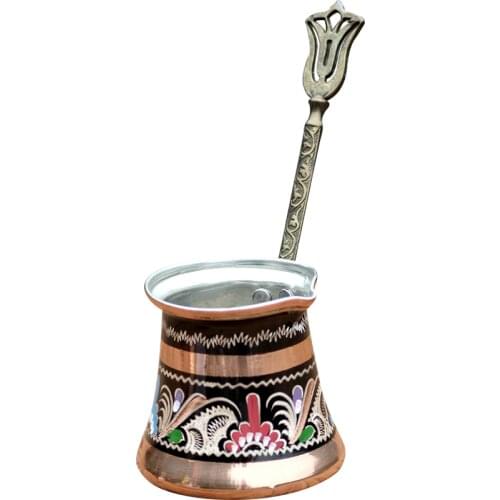 Anatolian Turkish Ottoman Arabic Tea Coffee Espresso Pot %100 Copper Turkey Coffee Maker Cezve Ibrik Made in Turkey Gift Set