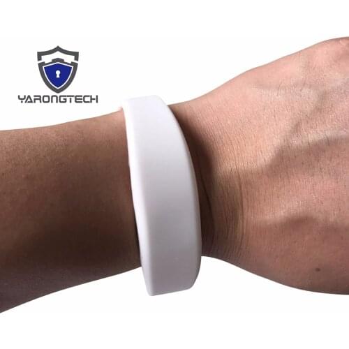 13.56MHZ ISO14443A 1K White NFC Silicone rfid wristband - 5pcs