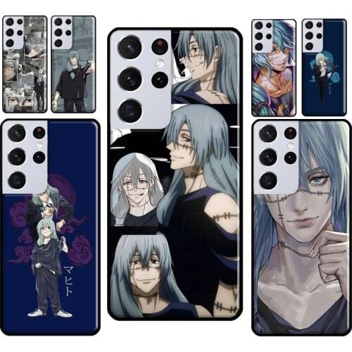 Jujutsu Kaisen Mahito Phone Case For Samsung Galaxy S8 S9 S10 Plus S20 FE Note 10 Plus Note 20 Ultra S21 Coque