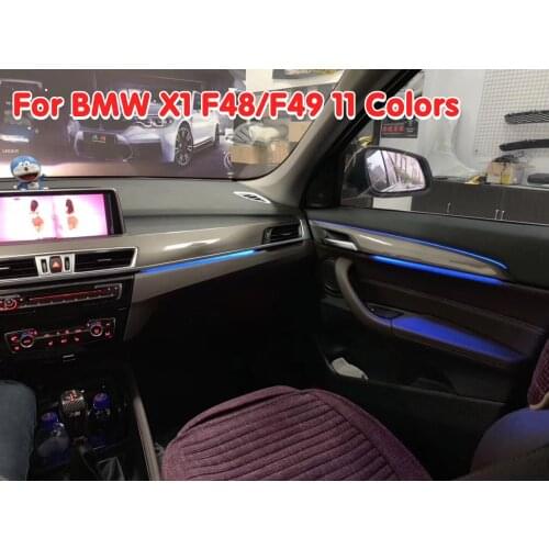 For BMW X1 F48/F49 11 Colors Car Decorative Auto Ambient Light Led Strip for Tuning Car Accessories