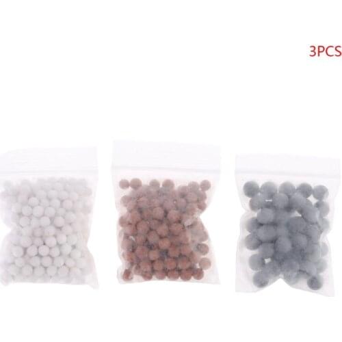 3 Bags Yoa Filtration Shower Head Negative Ion Mineral Balls shower filter for Dry Skin Hair