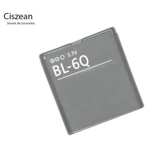 Ciszean 1X BL-6Q / BL6Q / BL 6Q 1080mAh Smart Mobile Phone Replacement Battery For Nokia 6700 Classic 6700C E51i N82 N81 E51