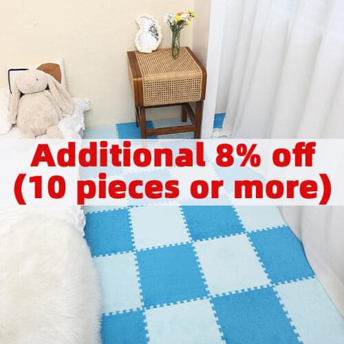 Modern EVA Foam Puzzle Mat Baby Game Splicing Bedroom Thicken Floor Kids Rug Soft Plush Living Room Crawling Carpet 30*30*1cm