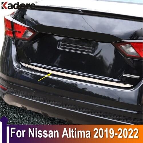 For Nissan Altima 2019 2020 Stainless Steel Rear Tailgate Trunk Lid Cover Trim Car Exterior Accessories Styling Sticker