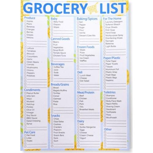 Magnetic Whiteboard Weekly Planner Menu Meal Grocery To Do List Fridge Sticker 28 Pages with Magnet Mountings(7" x 10")