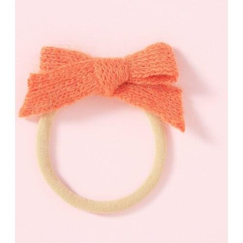 Soft Baby Girl Bow Girls Hair Accesoires Solid Color Hair Ball Multicolor Printing Headband Elastic Bow Hair Band Birthday Party