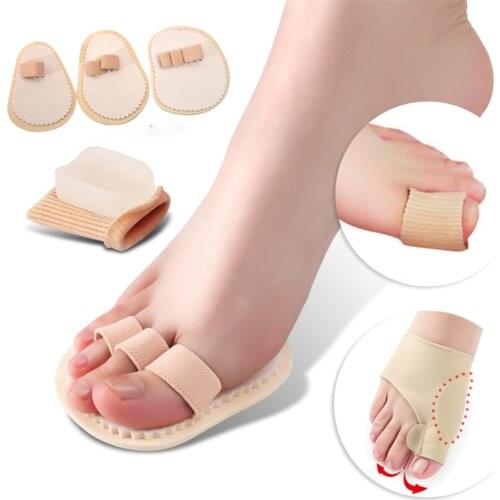 Soft Silicone Toe Separator Hallux Valgus Bunion Spacers Overlapping Toes Thumb Corrector Gel Insole Forefoot Pad Foot Care Tool