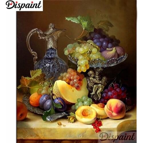 Dispaint Diy 5d Diamond Painting "Fruit landscape" Cross Stitch Square Round Diamond Embroidery Handwork Rhinestone Art A27567
