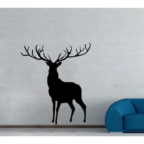 FARLEOPARD Deer Wall Decor Stickers Removable Vinyl Decal for Kids Room Art Mural Animal Wall Decals Home Decoration living Room