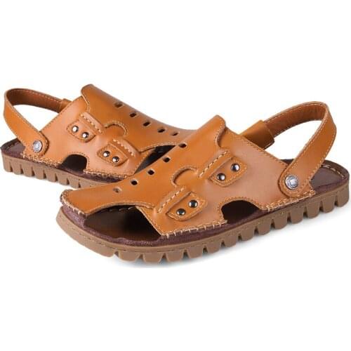 2018 Men Sandals Baotou Beach Summer New Men Waterproof Breathable Men Gladiator Casual Sandals