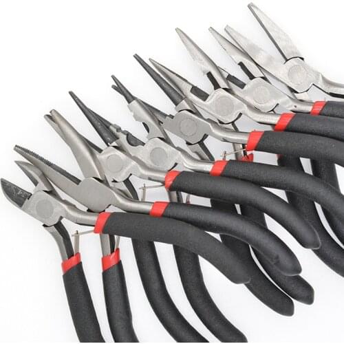 NEW Multi-type black handle anti-slip splicing and fixing Jewelry Pliers Tools & Equipment Kit for DIY Jewellery Accessory
