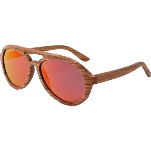 Retro Hollow craft Wood sunglasses women men high grade Zebrano Brand Design Polarized sunglasses Beach Bamboo eyeglasses