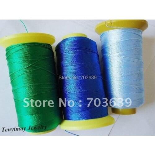 Mixed Color 0.7mm Twisted Polyester Cords Fit Jewelry DIY, Nylon Bracelet Threads, Jewelry Cords, Jewelry Strings Free Shipping