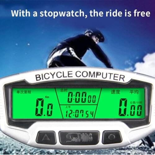 Sunding SD-558A Wired Waterproof Bike Speedometer Backlight Odometer Stopwatch Backlit bicycle computer 2020 new