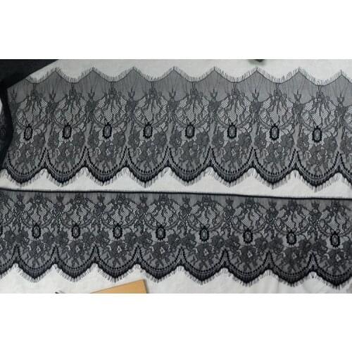 High quality export flashing hair wave eyelashes lace handmade DIY clothing accessories skirt material