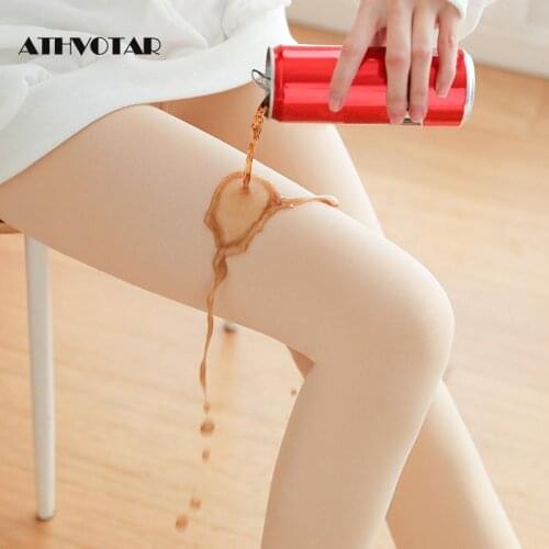 ATHVOTAR Women Winter Leggings High Waist Solid Color Thick Velvet Tights Warm Skinny Bottom Soft Comfortable Leggings