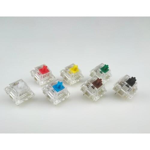 Idobao Gateron mx SMD switch transparent case mx green brown blue switches for mechanical keyboard cherry mx compatible