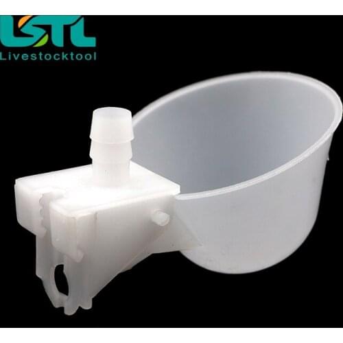 100 pcs Automatic Quail Drinker Bird Waterer Bowl With white Farm poultry drinking water system