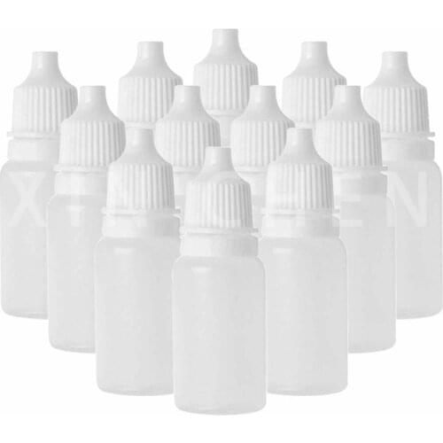 5PCS Empty Liquid Dropper Bottles LDPE Plastic Squeeze Eye Juice Refillable DIY Containers 5ml 10ml 15ml 20ml 30ml 50ml 100ml
