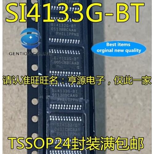 5PCS SI4133G-BT SI4133 chip IC TSSOP-24 frequency synthesizer chip in stock 100% new and original
