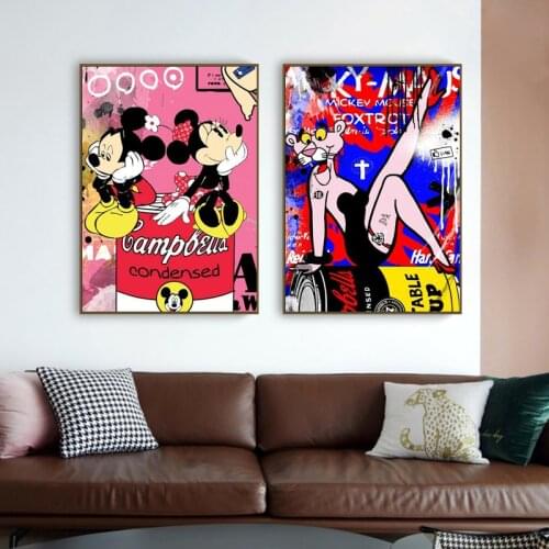 DIY 5D Diamond Painting Disney Mickey Mouse Pink Leopard Diamond Embroidery Cross Stitch Kits Diamond Mosaic Picture Home Decor