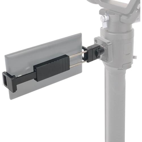 BGNing CNC Aluminum Phone Holder Mount Adapter 360 Degree Rotatable Phone Clip Clamp Support for Weebill Lab for Crane 3 Gimbal