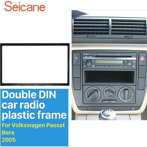Seicane Auto Radio 2 Din Car Fascias to Car DVD GPS Stereo Player Decorative Frame for 1998-2015 VW Volkswagen 178 * 102MM Frame