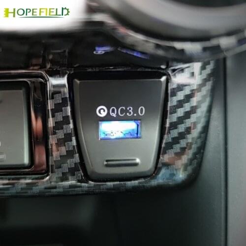 Car charger for Toyota RAV4 2019 2020 QC3.0 fast charging socket USB port central control position auto charge accessories