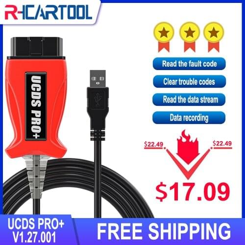Car accessories OBD2 Diagnostic tool UCDS Pro for UCDS PRO UCDSPRO Software V1.27 Full Function FOR Ford Focus 3 for Ford kuga1