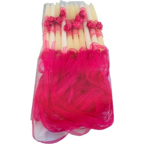 Big henna Wax Ribbon Flowering 10 Pcs Fuchsia wedding bride mariage хна henna