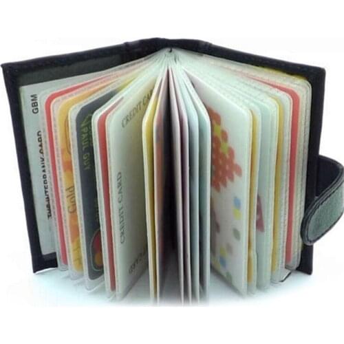 Brand New Business Card Holder Women/Men ID/Credit Card Holder Card Wallet PU Leather Function Card Case Hot