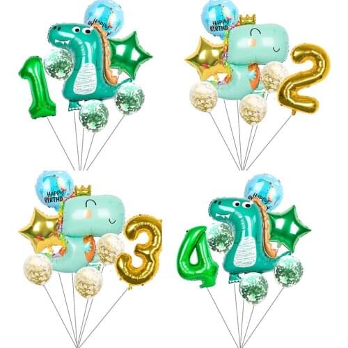 Dinosaur Party Foil Balloon Kids Birthday Party Decorations Children Toys Surprise Gifts Baby Shower Supplies Globos Dino Theme
