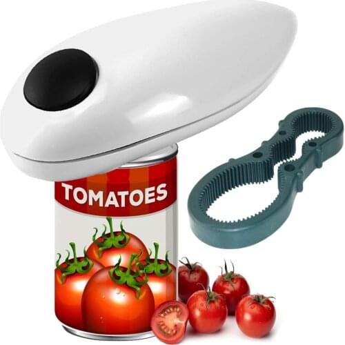 Electric Can Opener Mini One Touch Automatic Smooth Edges Jar Can Tin Opener Multifunction Kitchen Gadgets Kitchen Accessories