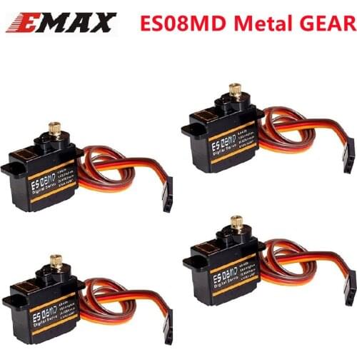 EMAX ES08MD Metal GEAR Digital Servo 12g 1.6/2kg.cm High speed For RC Model Airplane Helicopter Spare Parts