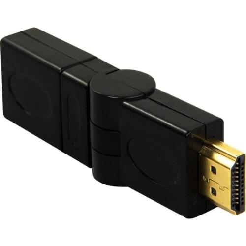 HDMI Male To HDMI Female Cable Adapter Converter Extender Gold Plated 90 180 360 Degrees Angle for 1080P HDTV HDMI Adapter 30PCS