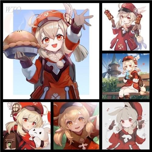 Genshin Impact Game Poster Game Female Character Ke Li Anime Posters Canvas Painting Wall Decor Wall Art Picture Home Decor