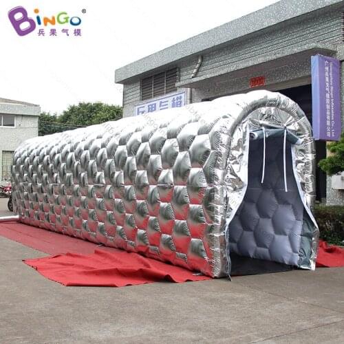 Customized 12X2X3 Meters inflatable long tunnel / long inflatable aisle with LED lighting toy tents