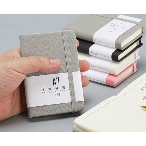 A7 Beautiful Notebook Pockets Mini Portable Notebooks Business Stationery Thick Female Small Journal GIRL