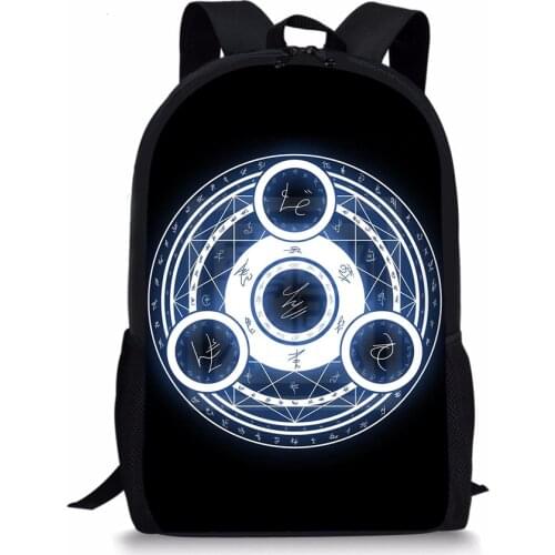 Fashion Student Backpack Magic Array Print School Bags Men Women Backpacks Travel Satchel For Boys Girls Teenager Custom Mochila
