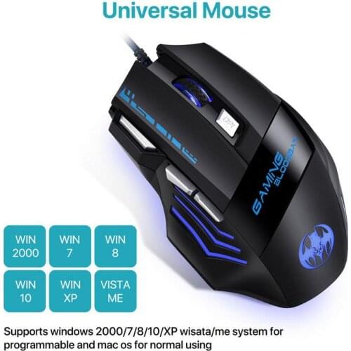 Ergonomic Wired Gaming Mouse 7 Button LED USB Computer Mouse Silent Mouse With Backlight For PC Laptop